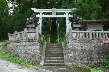 鬼無里 白髯神社 鳥居（d20150907-048）